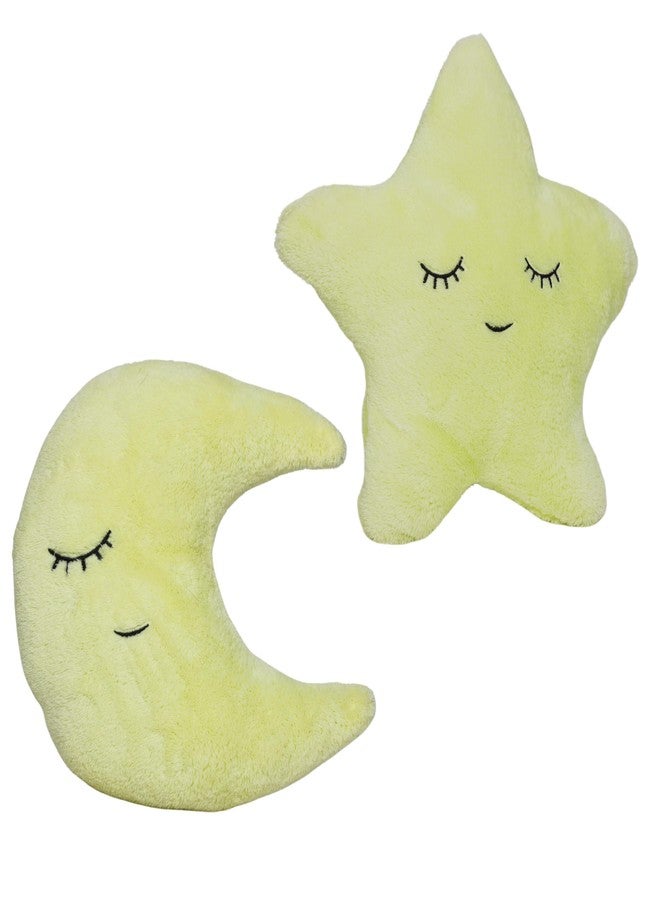 Humpy Hare Soft Plush Moon & Star Pillow Toy Set Combo of 2 | Cot Cushion & Playtime Soft Toy for Kids, Children, and Babies | Stuffed Plush Pillow | (Yellow & Yellow) - Image 3