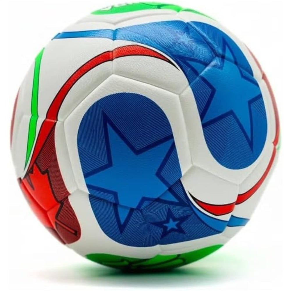EWTFFootball Soccer Ball World Cup 2026, Thermal Bonded Size 5 PU Leather Hybrid Ball For Training, Match Premium Quality and Control, Durable for Adults, All Playing Conditions Indoor OutdoorSHK