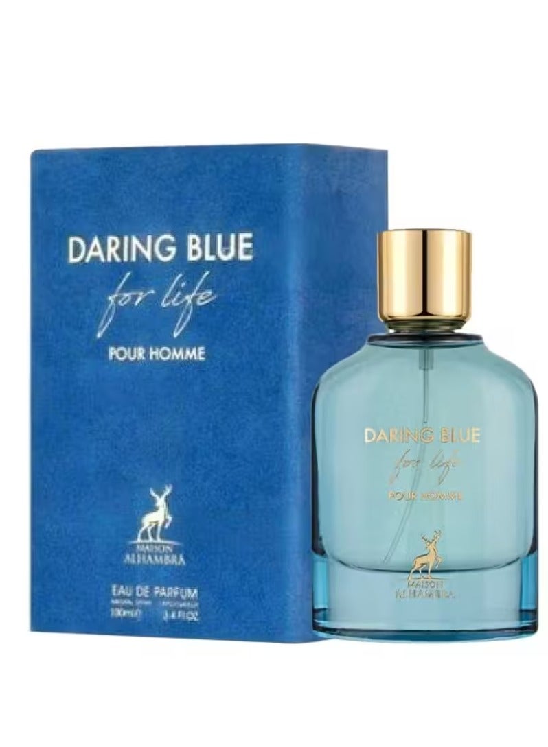 MAISON ALHAMBRA دارينغ بلو فور لايف بور هوم EDP 100 مل - Image 1