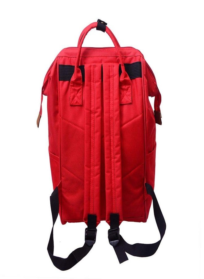 Alya The Cheeky Kidzz Multifunctional Waterproof Durable Nursing Maternity Backpack Shoulder Tote Mother Parents Diaper Bag for Travelling (RED) - Image 3