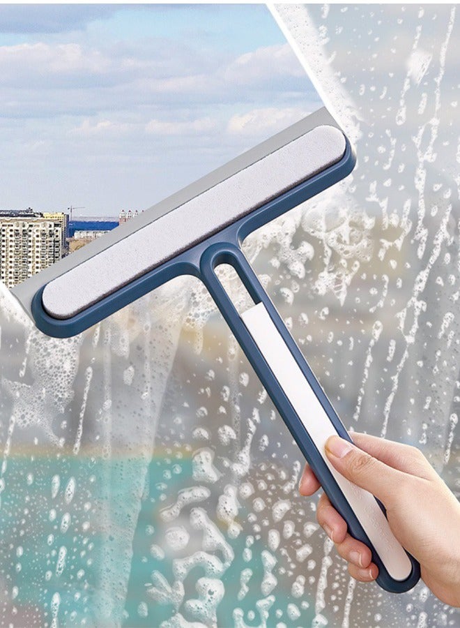 Multi-Purpose Silicon Squeegee, Household Cleaning Tools, Mirror Wiper, Glass Window Cleaner Apply to Tiles, Shower Doors, Bathroom, Mirrors, and Car Windows, Doors - Image 1