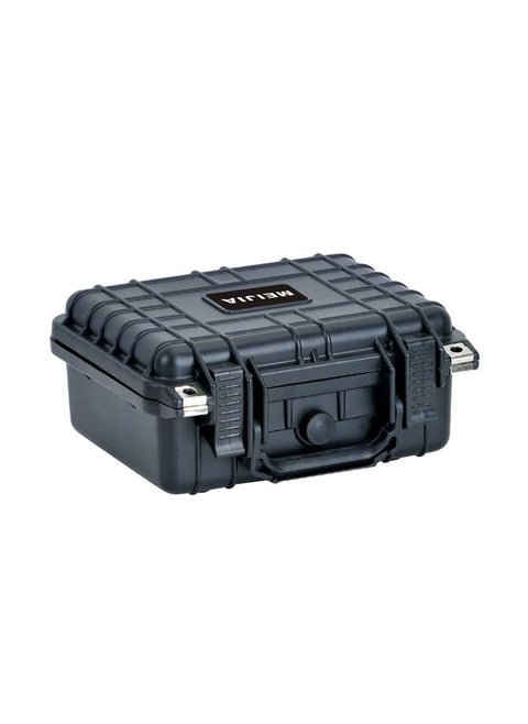 Portable All Weather IP67 Waterproof Protective Case,Hard Camera Case,Dry Case with Customizable Foam,Fit Use Of Drones,Camera,Equipments,10.62 x9.68x4.87inches,Elegant Black