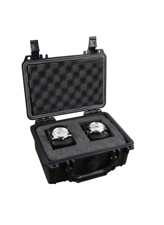 Portable All Weather IP67 Waterproof Protective Case,Hard Camera Case,Dry Case with Customizable Foam,Fit Use Of Drones,Camera,Equipments,10.62 x9.68x4.87inches,Elegant Black