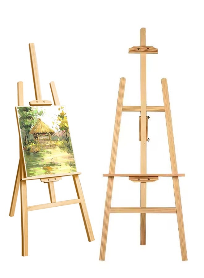 Generic 150cm Wooden Easel Stand, Adjustable Drawing Stand, Perfect for Home, Studio, Classroom, Outdoor Painting - Image 1