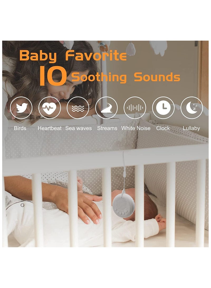 general White Noise Machine, 10 Soothing Nature Sounds Therapy Portable Sleep Sound Machine Mini Sound Machine for Baby Kids Adults USB Rechargeable Baby Sleep Machine with 3 Timer Memory Functions - Image 2