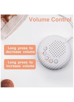 General White Noise Machine, 10 Soothing Nature Sounds Therapy Portable Sleep Sound Machine Mini Sound Machine for Baby Kids Adults USB Rechargeable Baby Sleep Machine with 3 Timer Memory Functions  - Image 4