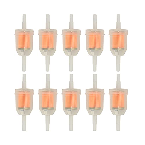 CocoMocart Gas Inline Fuel Filters with magnet for Kawasaki Kohler Briggs & Stratton John Deere 1/4 Inch x 5/16 Inch (Pack of 10) - Image 1