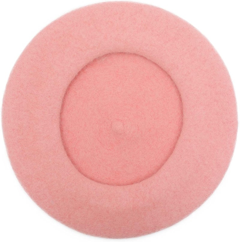ZLYC Wool French Beret Hat Solid Color Beret Cap for Women Girls - Image 5