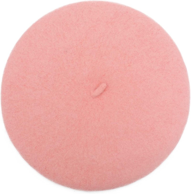 ZLYC Wool French Beret Hat Solid Color Beret Cap for Women Girls - Image 4