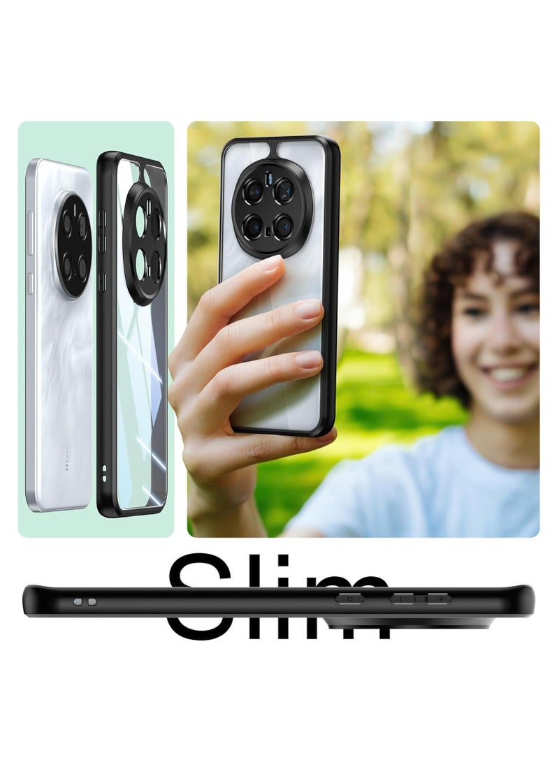 جراب لهاتف Honor Magic 7 Pro، جراب خلفي صلب شفاف مقاوم للصدمات، جراب مضاد للاصفرار، حماية 360 درجة، جراب خلفي شفاف من مادة TPU لهاتف Honor Magic7 Pro - Image 5