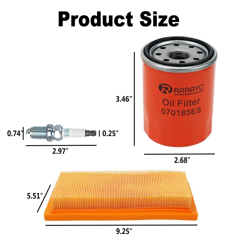 Rarayc 6485 Maintenance Kit Compatible With Generac 16Kw 20Kw 22Kw 24Kw 26Kw Cooled Generators 999Cc Engine With Paper Funnel Oil Wipe Replace Part Number 0J8478S Air Filter 070185E Oil Filter - Image 2