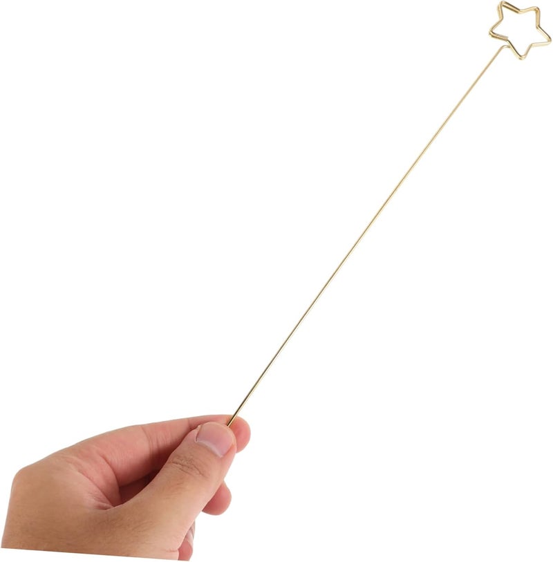 Angoily 10Pcs Plated Metal Star Photo Holders Durable Floral Picks Clips for Table Decorations Elegant Place Card Stands for Weddings Parties and Events - Image 2