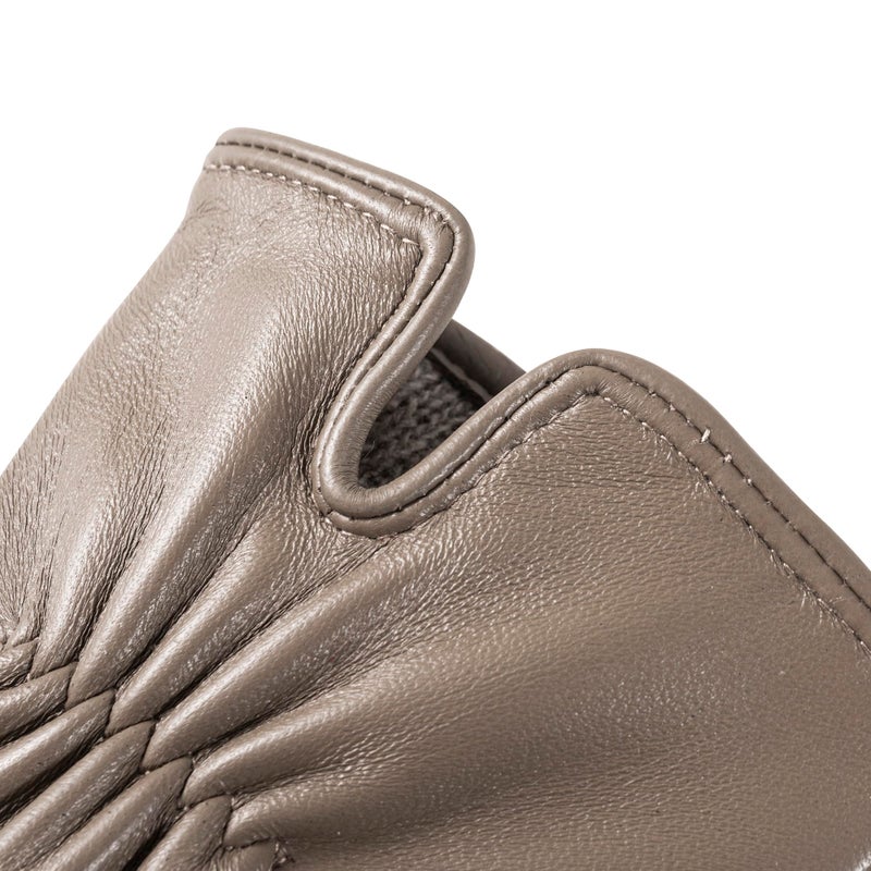 QOF Winter Genuine Leather Gloves for Women, Cashmere Warm Lined Finger Touchscreen Texting Driving Gloves - Image 5