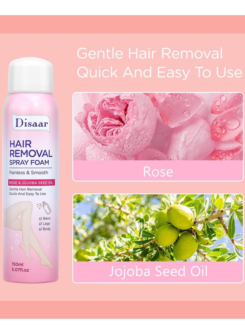 Disaar Hair Removal Spray Foam Painless And Smooth Aloe Vera And Shea Butter 150 ml - Image 4