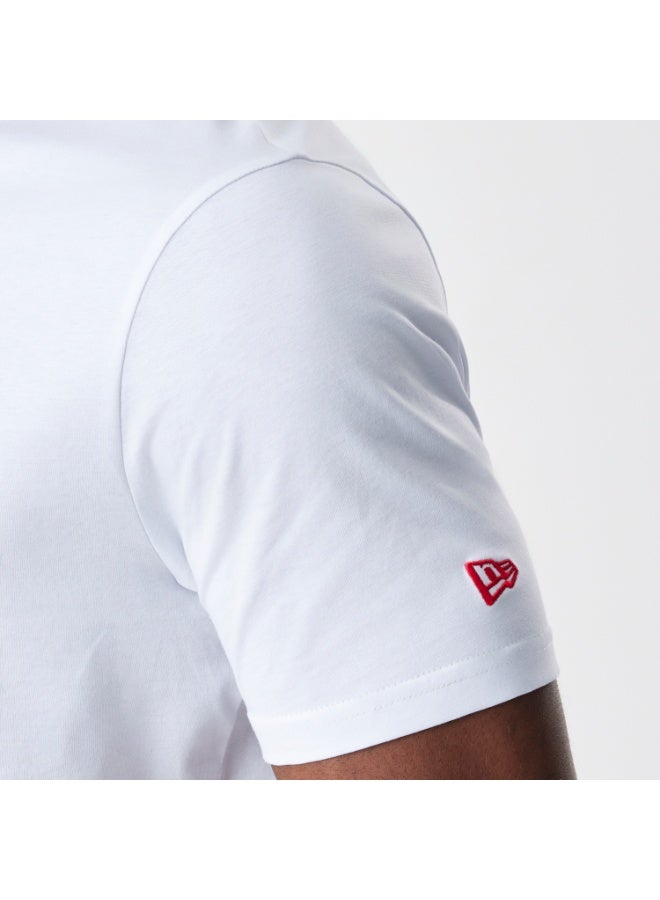 New Era MLB Cf Logo Reg Tee Losdod Whi Men's White Top - Image 3