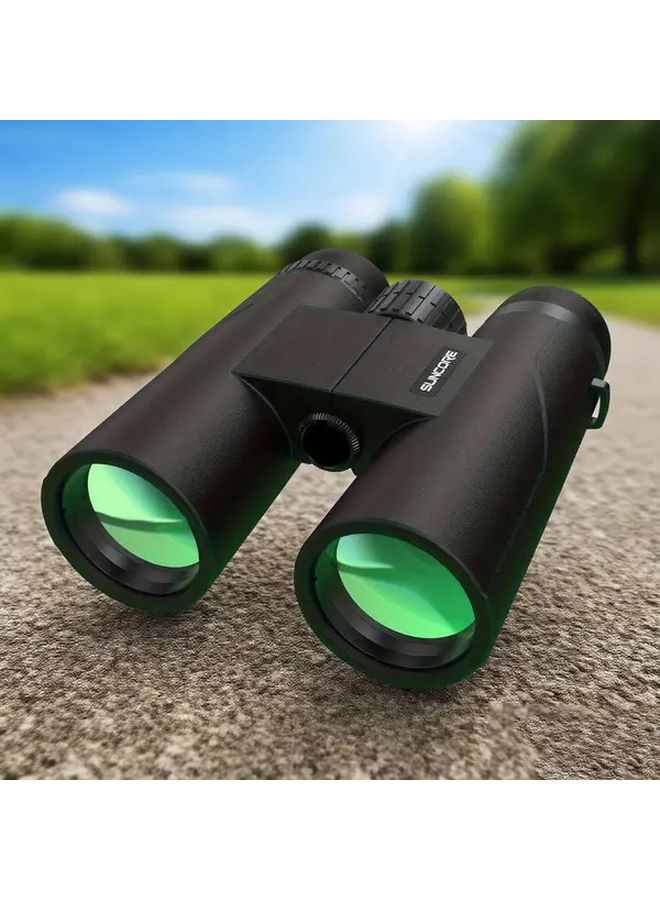 Green Suncore 10x42 HD Binoculars With Bag For Bird Watching Hunting Travel - Image 3