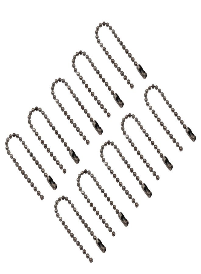 YOKIVE 10 Pcs Ball Chain, Bead Extension Keychain Cord with Connector Clasp Accessories Decoration Making, Great for Art, Handmade, DIY (Black, 3.94-Inch) - Image 1