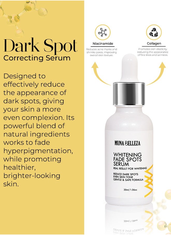 Dark Spot Serum with Niacinamide & Collagen - Brightens Uneven Skin Tone & Reduces Sun Spots, Natural Formula for All Skin Types, 30ml - pzsku/ZEDCA4044F72BB590F983Z/45/_/1740424950/a5b32951-5a38-4c2a-8653-4afdc447565b