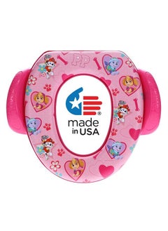 ginsey Nickelodeon Paw Patrol "Skye And Everest" Soft Potty Seat For Toilet Training Kids Pink Standard  - Image 1