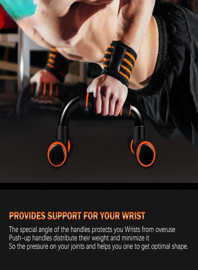 Shopeleven Push-Up Stands with Anti-Slip Handles - Home Workout Bars with Padded Foam Grip for Comfortable Strength Training - Image 5
