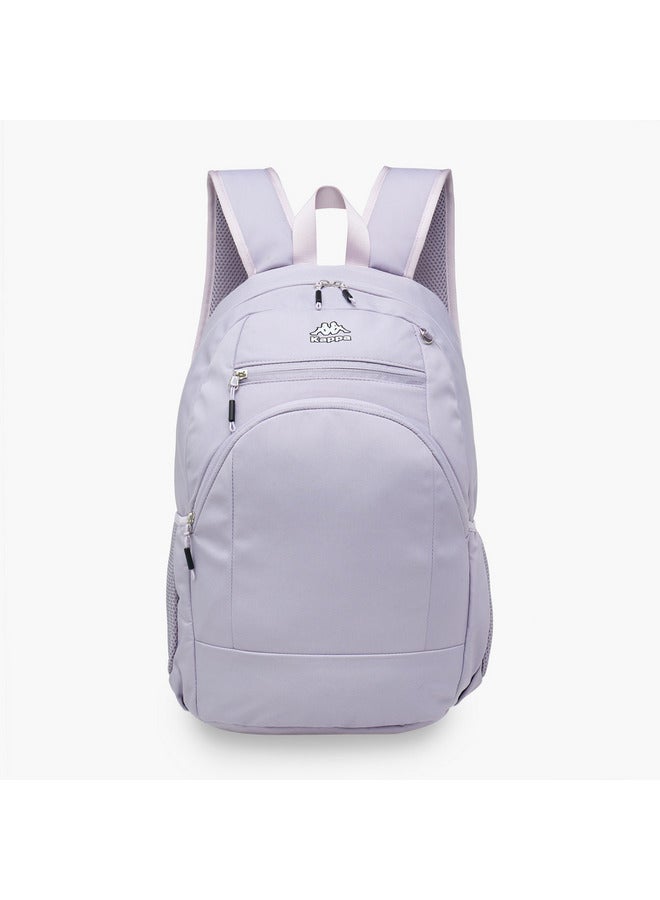 Kappa Girls Logo Print Backpack with Adjustable Straps and Detachable Pencil Pouch - 20x30x46 cm - Image 2