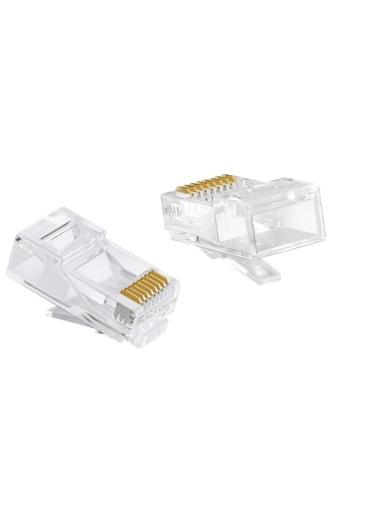 Cat6 RJ45 ends, Cable Creation 100-PACK Cat6 Connector, Cat6a/Cat5e RJ45 Connector, Ethernet Cable Crimp Connectors UTP Network Plug For Solid Wire and Standard Cable - Image 3