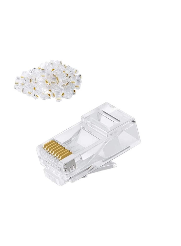 Cat6 RJ45 ends, Cable Creation 100-PACK Cat6 Connector, Cat6a/Cat5e RJ45 Connector, Ethernet Cable Crimp Connectors UTP Network Plug For Solid Wire and Standard Cable - Image 2