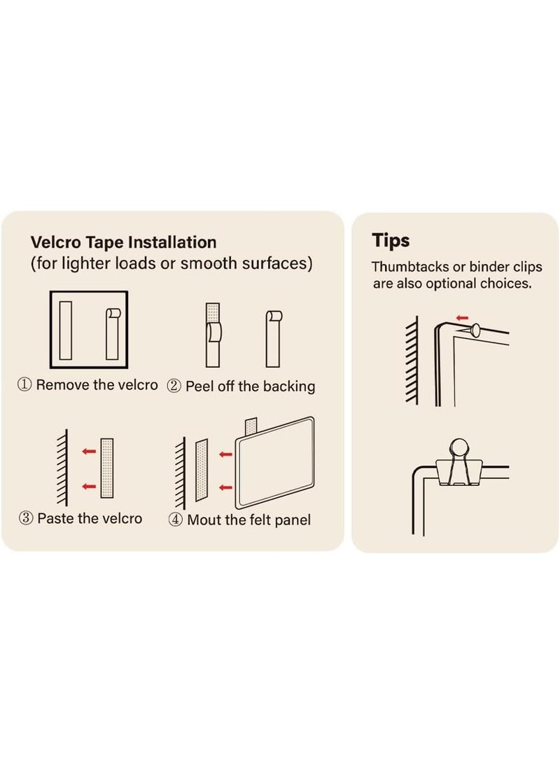 Bukela Memo Board With Pins Cork For Office And Home To Gather Notes, Reminders, Pictures And Prints 40*60 cm（Brown） - Image 3