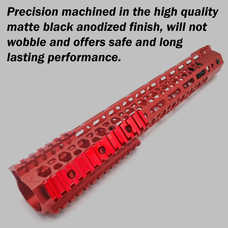 Gotical Store 13 Slots Red Rail Section Compatible for M Lock Set of 2 Pieces - Image 4