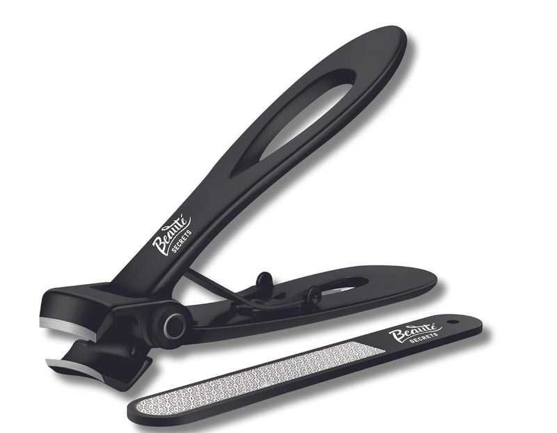 Beauté Secrets Beaut Secrets Nail Cutter for Men Toe Nail Cutter for Thick Nails Cutting Clipper Trimmer for Women WideOpening Sharp Jaws Stainless Steel Large Nail Clippers Set with Nail File - Image 1