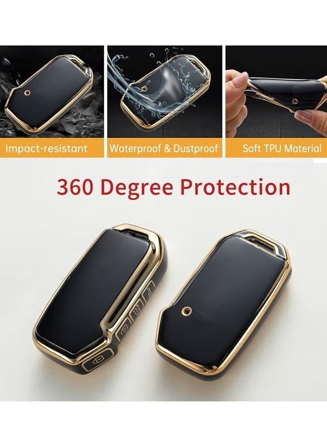 Kia Key Fob Cover, Key Case Shell Compatible with Kia Cerato Ceed Forte NIRO Sorento Seltos Sportage Soul Telluride Remote Smart Key Protector (Black) - Image 4
