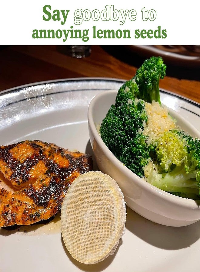 Regency Wraps Stretch Wraps, Lemon Wedge Bag, The Real Woven Cotton Cloth Covers, White, 100-pack, Seed-Free Squeezing of Halves or Wedges On Seafood & Beverages - Image 4