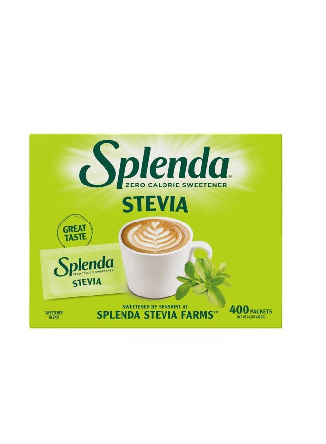 SPLENDA Stevia Zero Calorie Sweetener, Sugar Substitute Packets, 400 Count (Pack of 1) - Image 5