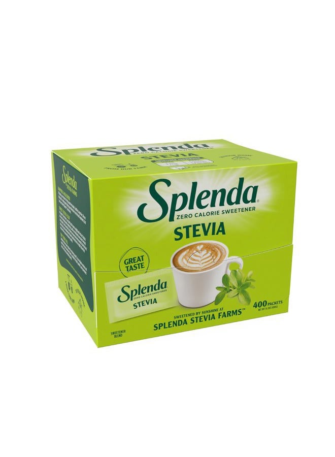SPLENDA Stevia Zero Calorie Sweetener, Sugar Substitute Packets, 400 Count (Pack of 1) - Image 1