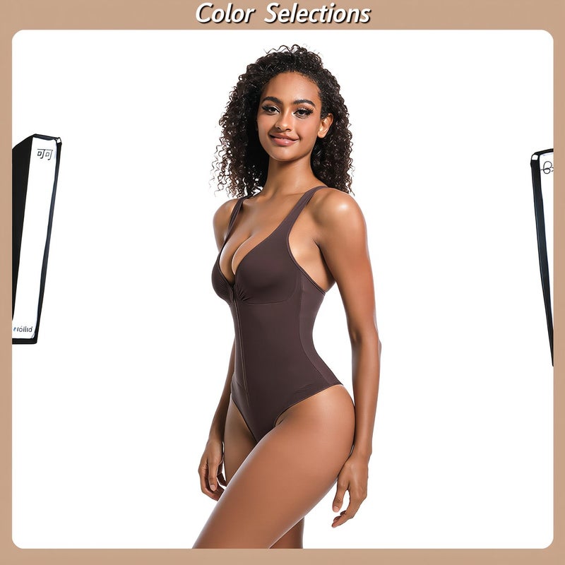 Multi Color Multi Size Shapewear S Size Universal Fit Zipper Bodysuit - Image 5