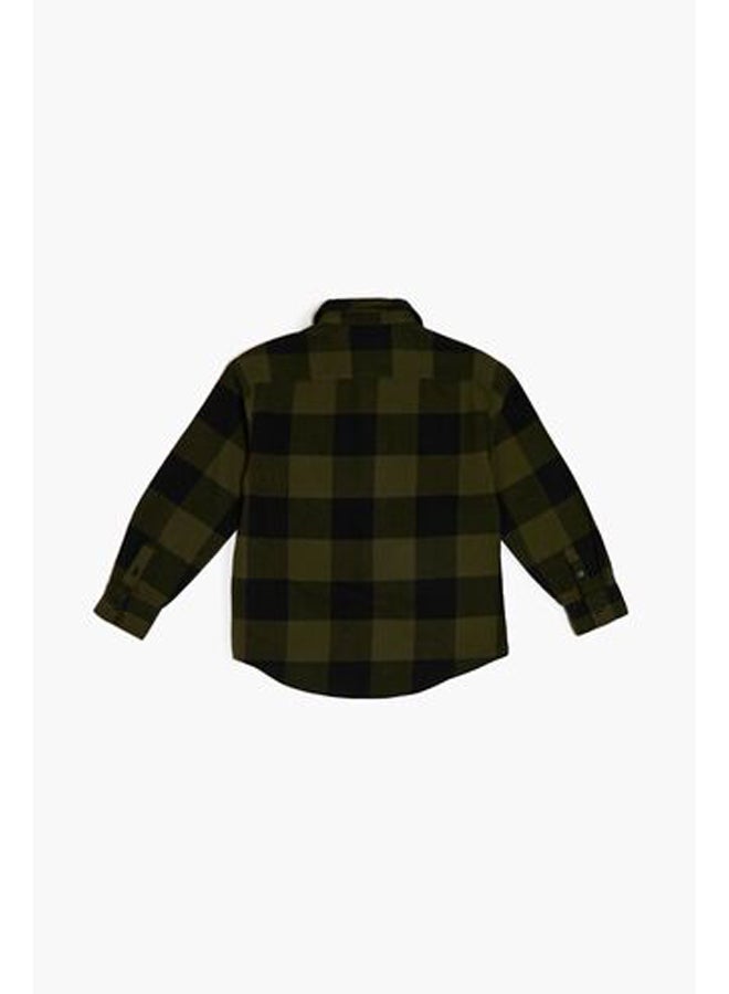FOREVER 21 Kids Plaid Cotton Shirt (Girls + Boys)  - Image 2