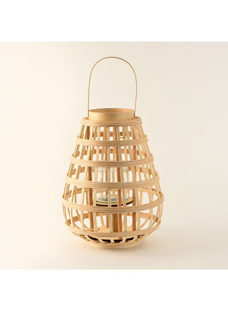 هومز فانوس من الخيزران 42*32.5*32.5سم - Image 1