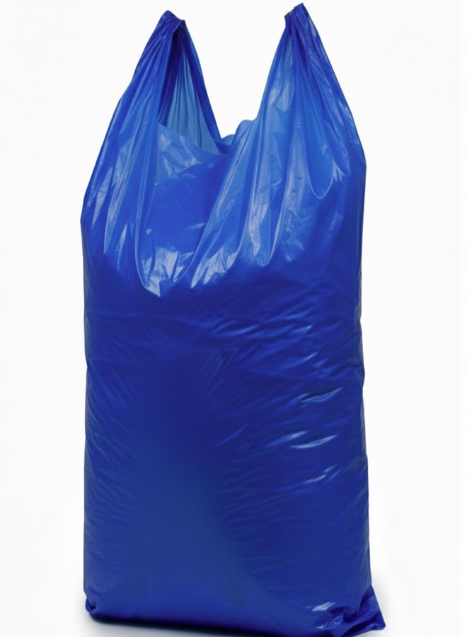 Blue Max BLUEMAX Blue Large Garbage & Storage Bags – Pack of 15, Heavy Duty,75 Micron, 120 GSM, Waterproof, Multipurpose Trash, Medical Waste, Clothes & Office Storage (30x40inch) - Image 1