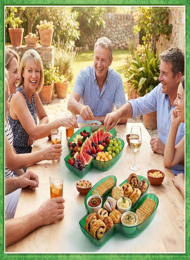 Wiwiqing 2 Pcs Cactus Serving Trays Plastic Food Platter for Mexican Party Decorations - Cactus Shaped Fruit Dish for Cinco De Mayo Taco Tuesday Fiesta Supplies Tropical Beach Tableware Decor - Image 5