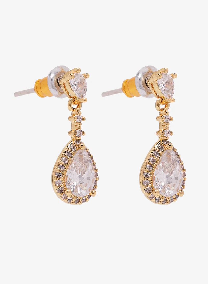 Ella Limited Edition Drop Down Diamonte Embellished Earrings