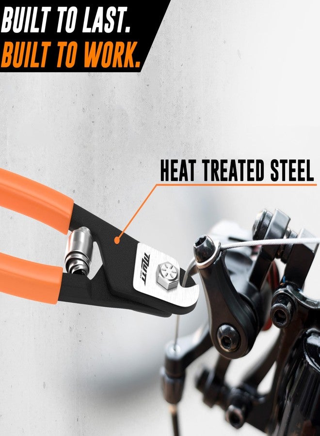 AMERICAN MUTT TOOLS قواطع كابلات فولاذية من شركة Mutt Tools - قواطع كابلات شديدة التحمل لحبال الأسلاك الفولاذية - تقطع الأسلاك حتى قطر 5/32 بوصة - تقطع الدرابزين وخطوط فرامل الدراجات وأختام الشاحنات - Image 3