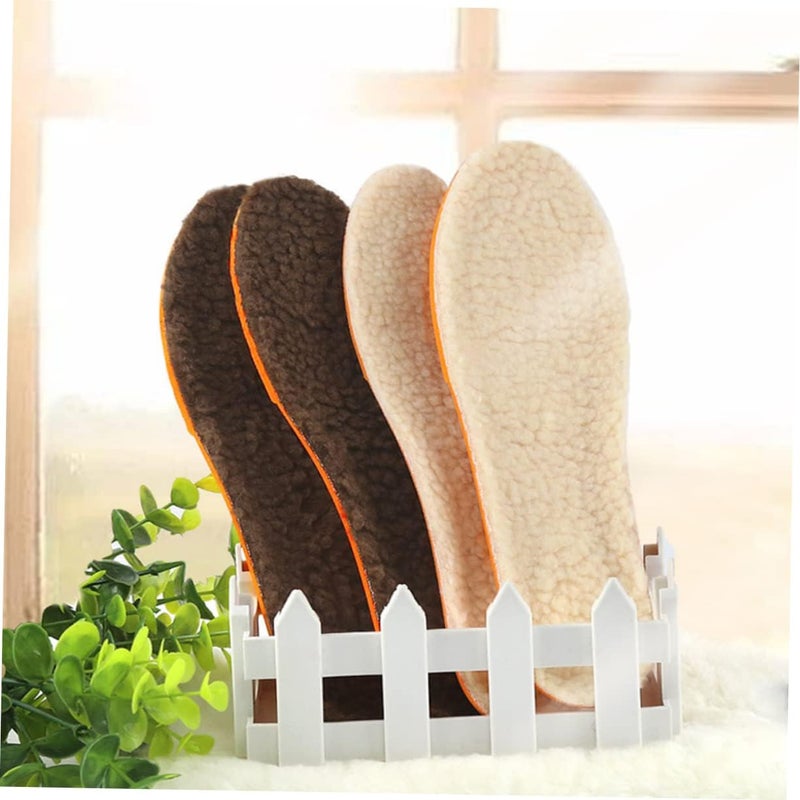 cheekyglo 1 Pair Absorption Massage- -/xxcm Flat Sole Insole Massaging of Soft Lambs Feet Inner Replacement Inserts Arch -Absorbing Boot for Sweat -Absorbing Women Footbeds Pad Men - Image 3