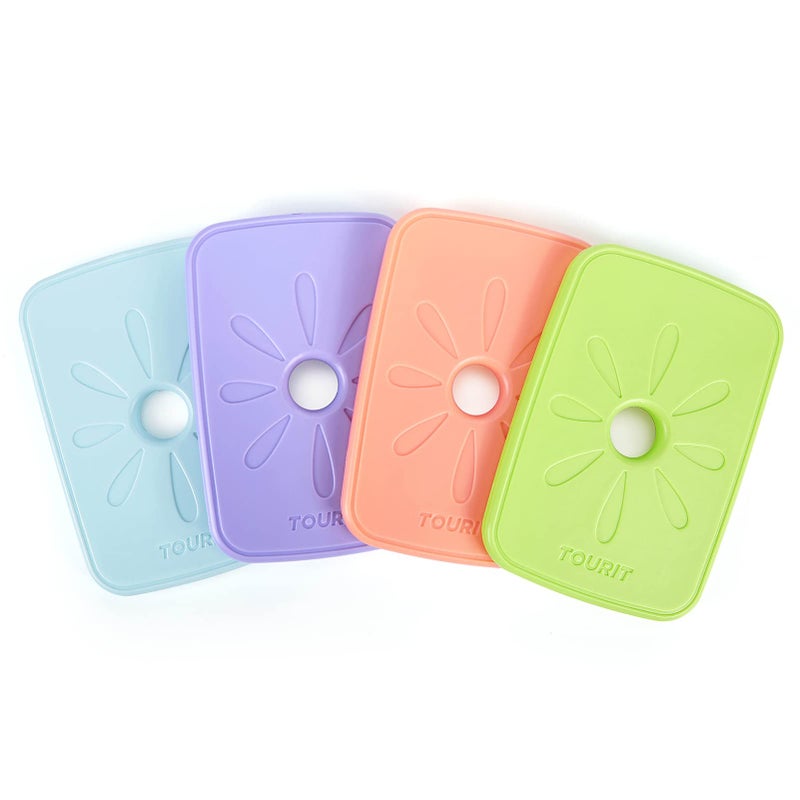TOURIT Ice Packs for Lunch Boxes/Bags and Coolers, Lunch Box Cooler Ice Packs Reusable, Slim and Long Lasting Cool Pack for Work, Picnic or Camping - Image 1