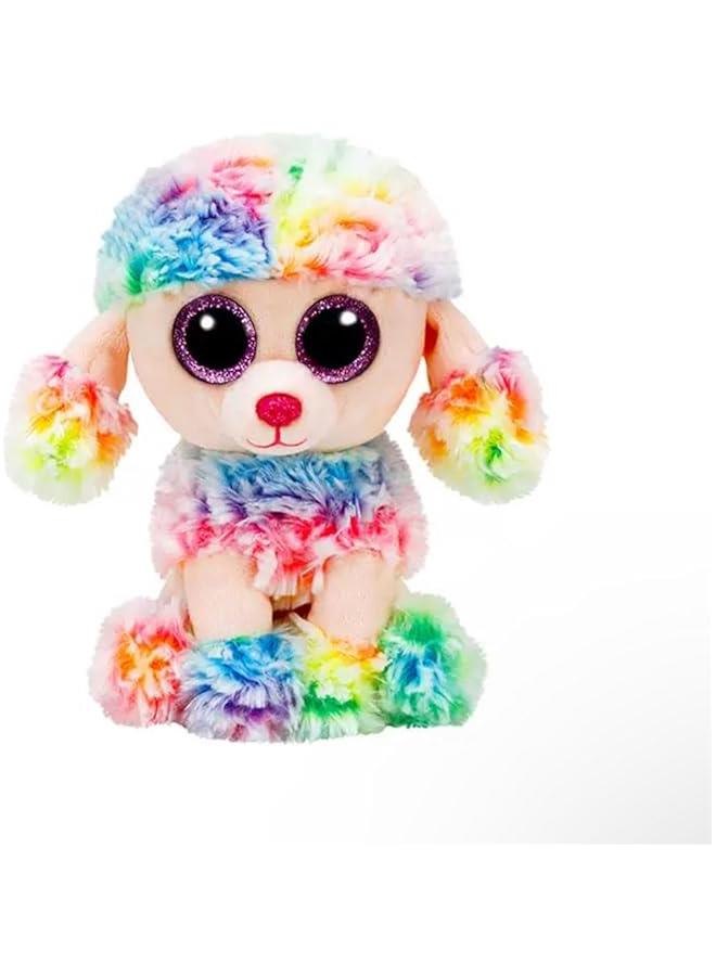 Beanie Baby Rainbow Dog Stuffed Animal Plush Doll（6inch） 