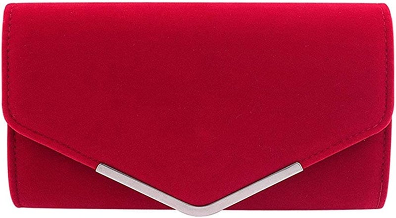 BBjinronjy Large Women Clutch Purse Evening Bag Prom Handbag With Detachable Chain for Wedding Velvet Elegant - Image 5