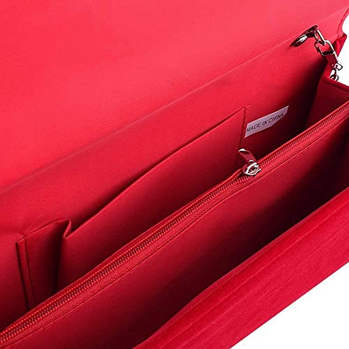 BBjinronjy Large Women Clutch Purse Evening Bag Prom Handbag With Detachable Chain for Wedding Velvet Elegant - Image 3