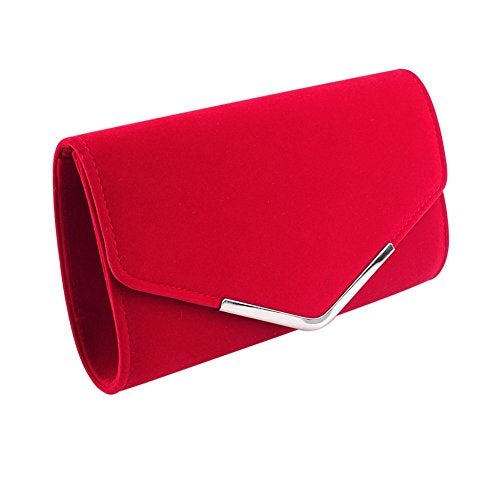 BBjinronjy Large Women Clutch Purse Evening Bag Prom Handbag With Detachable Chain for Wedding Velvet Elegant - Image 1