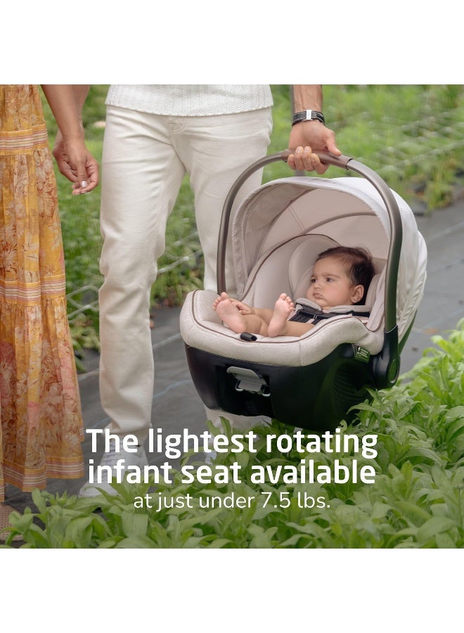 MaxiCosi Maxi-Cosi Peri™ 180 Rotating Infant Car Seat, Baby Car Seat Rotating Carseat, Swivel Car Seat, Desert Wonder - Image 4