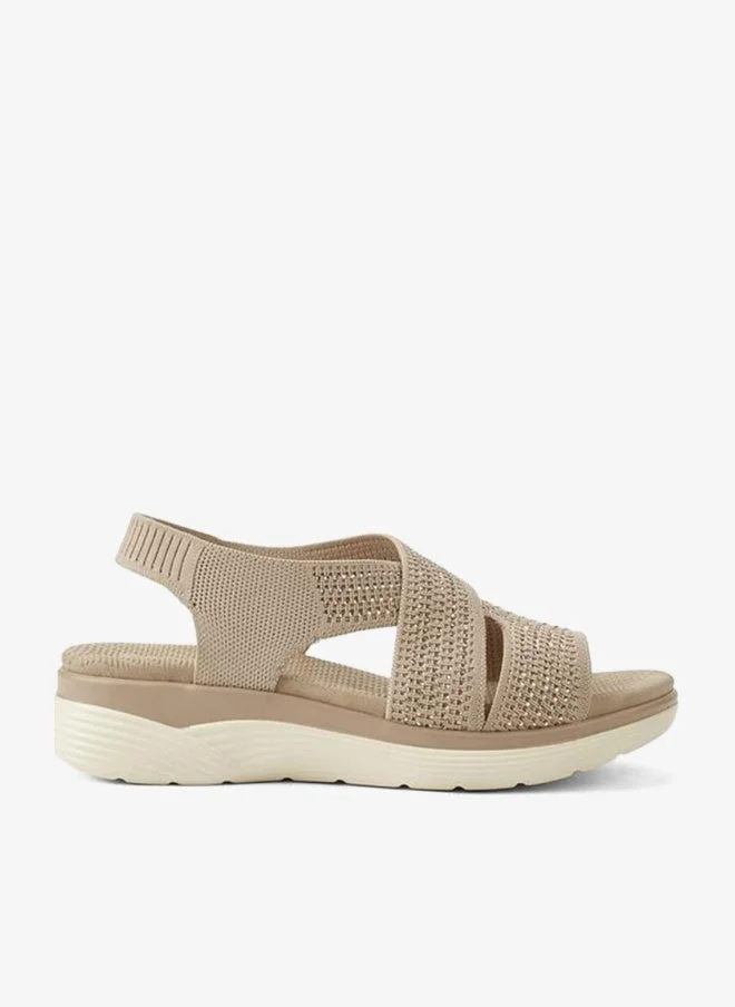 Le Confort BEIGE Women Flatform Heel Sandals for Women | Best Price UAE