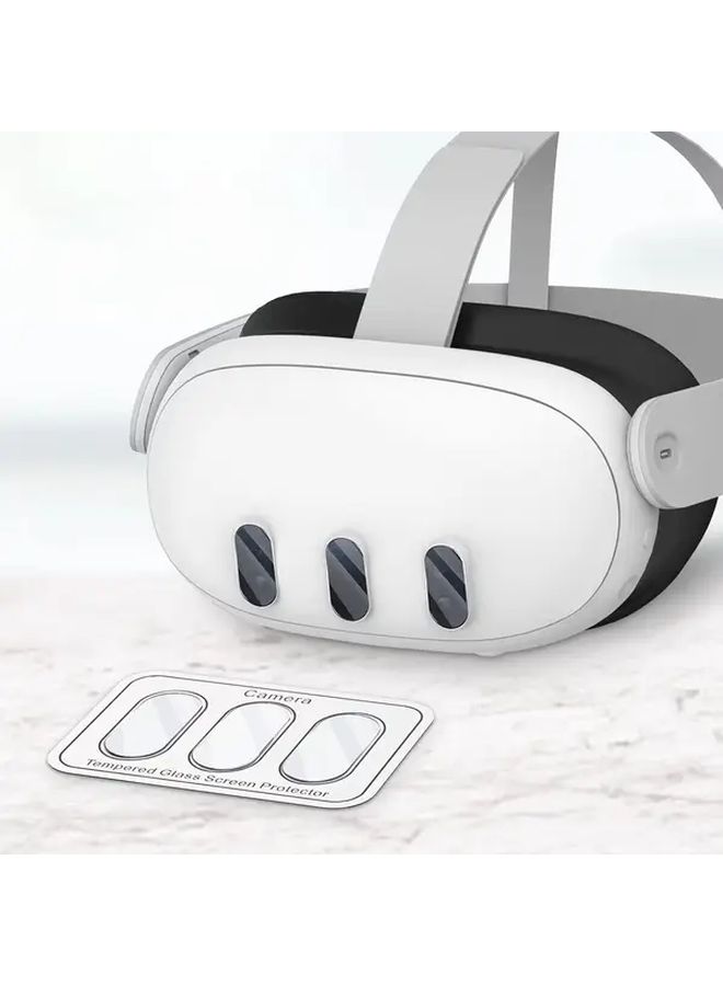 Transparent Matte Quest 3 Lens Protective Film Hard Glass VR Virtual Reality Accessory Protective Case - Image 4